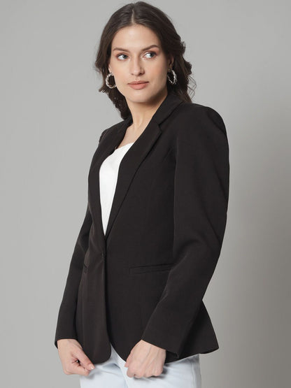 XAYWEAR Women's Classic Black Blazer - Timeless Style