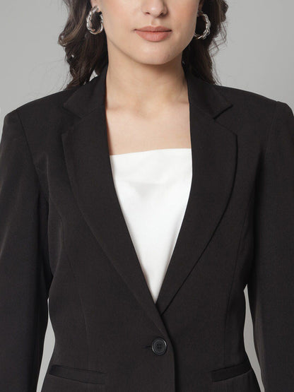 XAYWEAR Women's Classic Black Blazer - Timeless Style