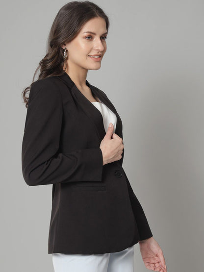 XAYWEAR Women's Classic Black Blazer - Timeless Style