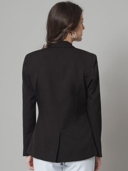 XAYWEAR Women's Classic Black Blazer - Timeless Style