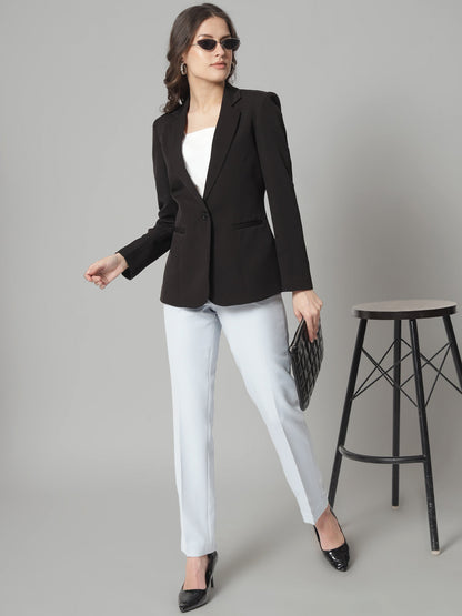 XAYWEAR Women's Classic Black Blazer - Timeless Style