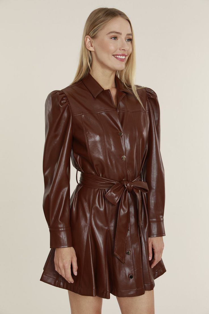 XAYWEAR Elegant Leather Dress for Women - Stylish & Chic