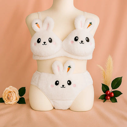 XAYWEAR Cozy Cartoon Bra & Panty Set