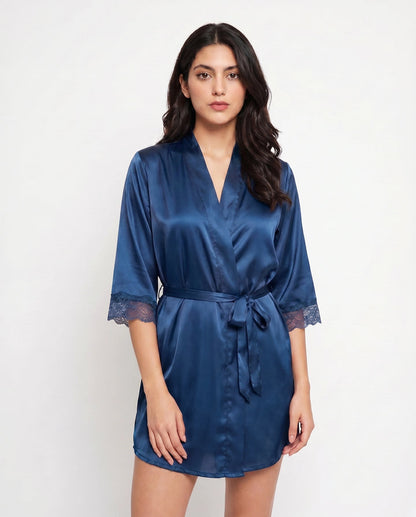 XAYWEAR Allure - Silk Robe with Bra and Panty