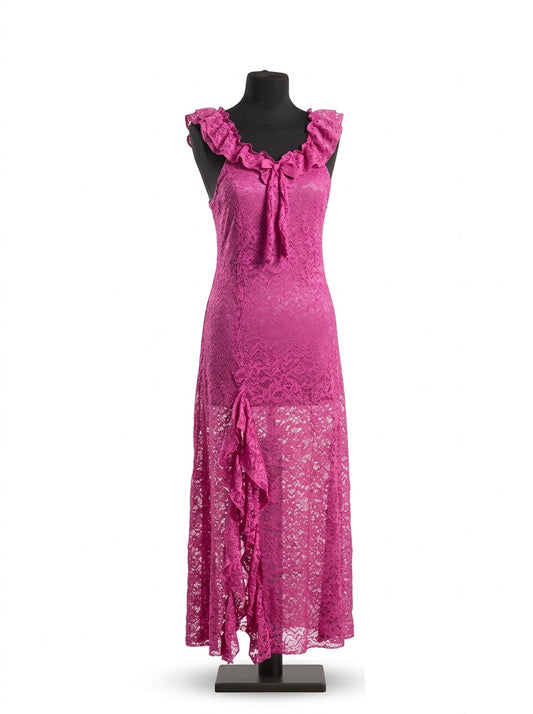 XAYWEAR Gown Style Net Babydoll Nightwear  XYR733