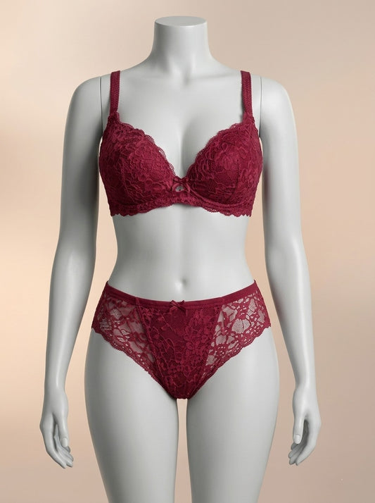 XAYWEAR Bridal Net Bra & Panty Set - PACK OF 2 Exclusive Deal