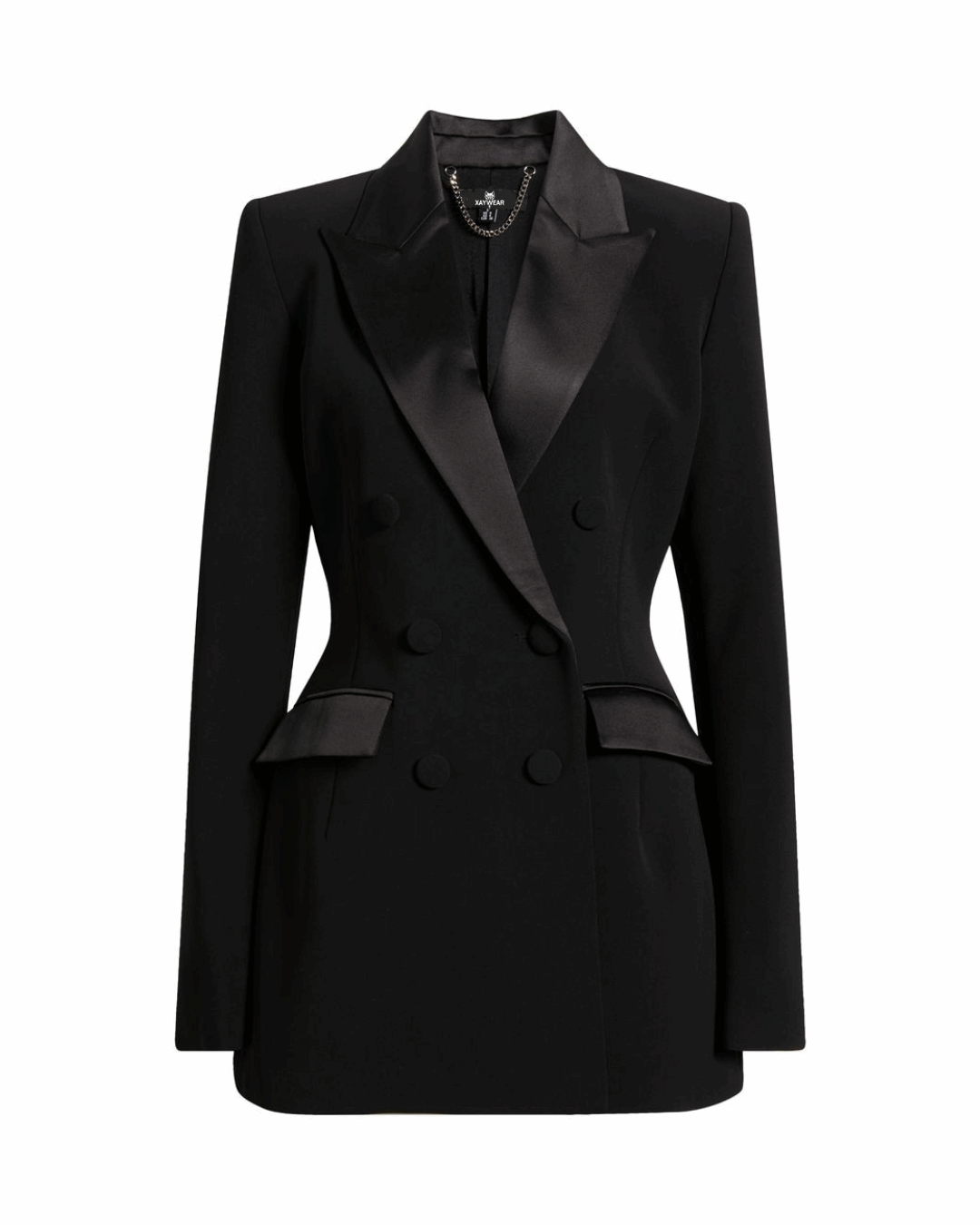 XAYWEAR™ Black Tuxedo Blazer Dress XR525 - (Limited Time Offer)