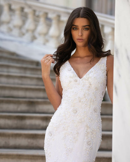 XAYWEAR Premium Luxurious Mermaid Wedding Dress with Delicate Lace - XAYWEAR