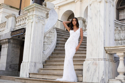 XAYWEAR Premium Luxurious Mermaid Wedding Dress with Delicate Lace - XAYWEAR