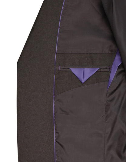 Interior view of XAYWEAR Suit for Men showcasing pocket details and luxurious lining