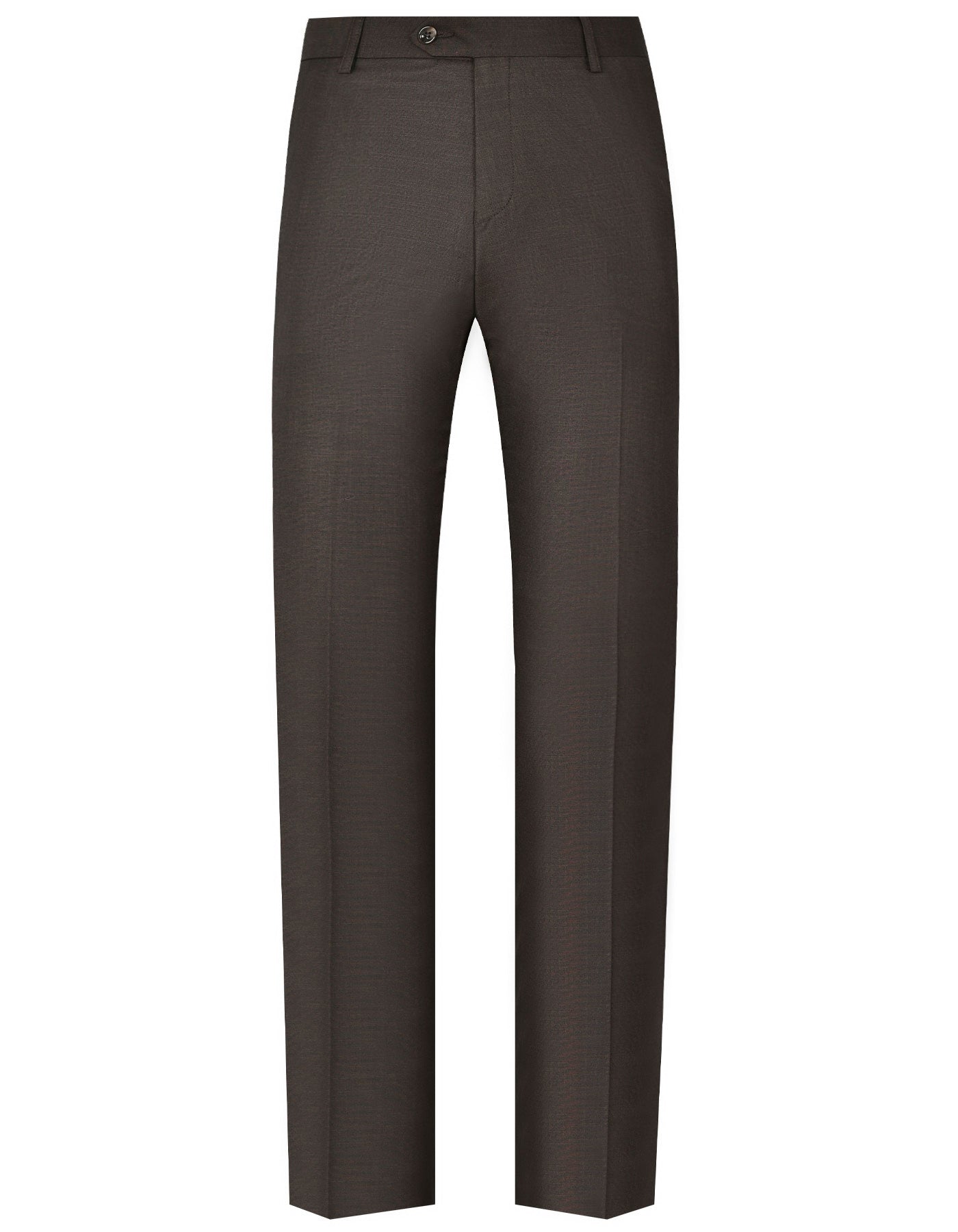 XAYWEAR tailored brown dress pants as part of a stylish suit for men