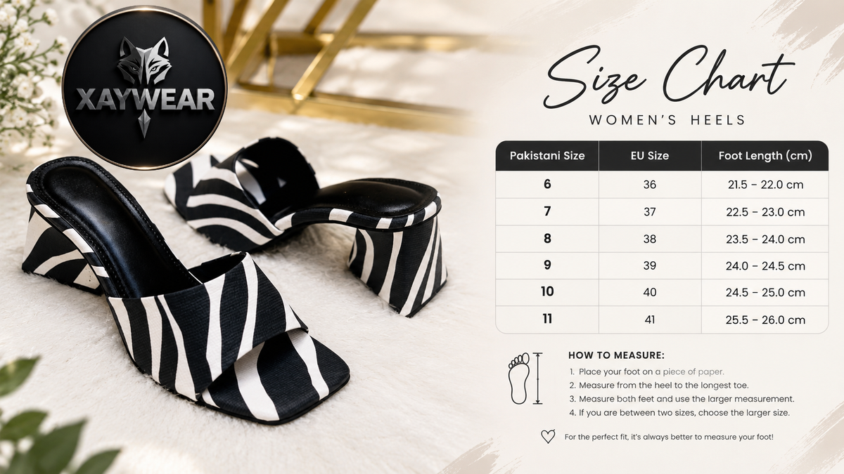 XAYWEAR Women's Stylish Zebra Print Heels