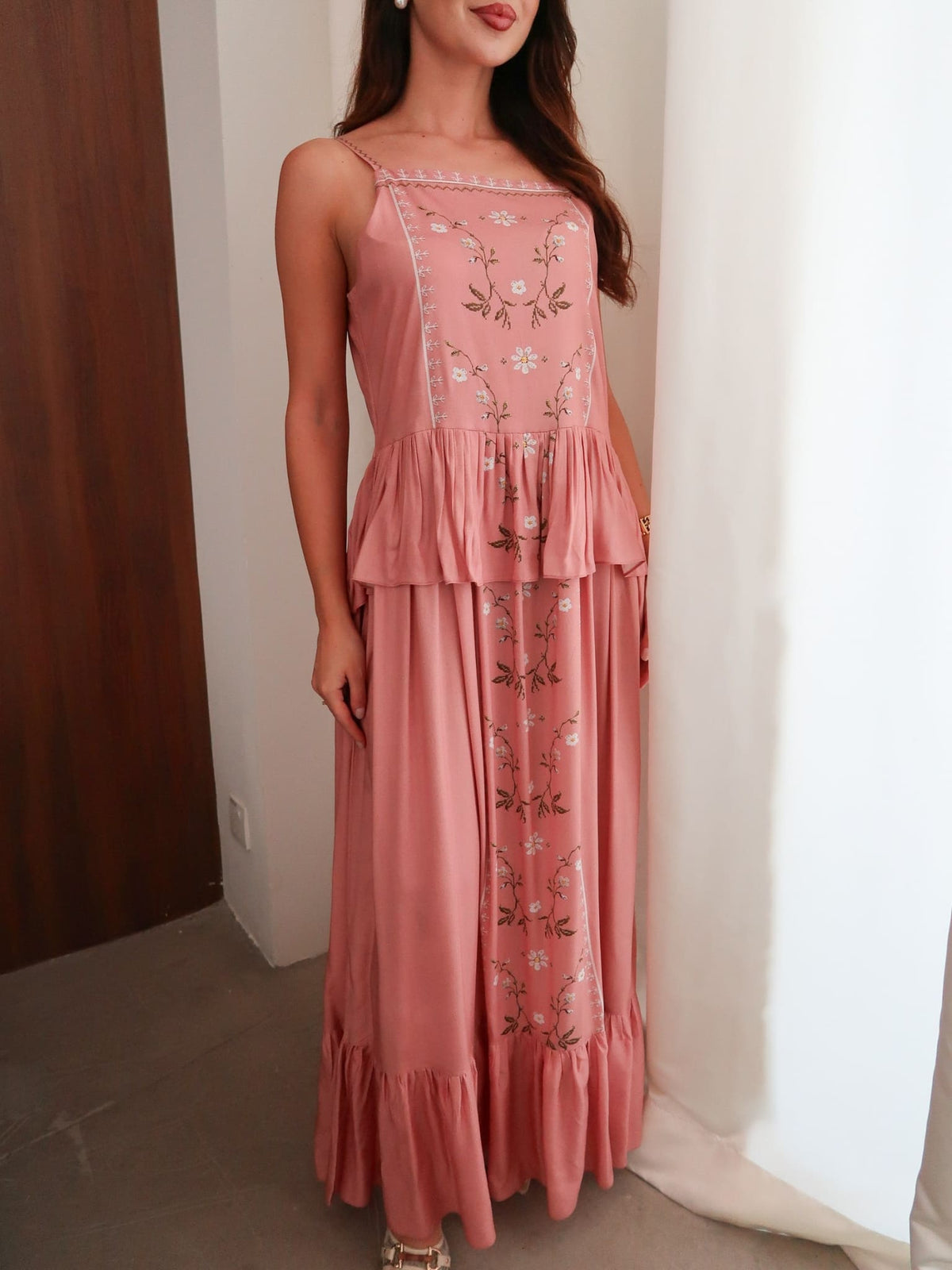 XAYWEAR Roisen Pink Long Dress