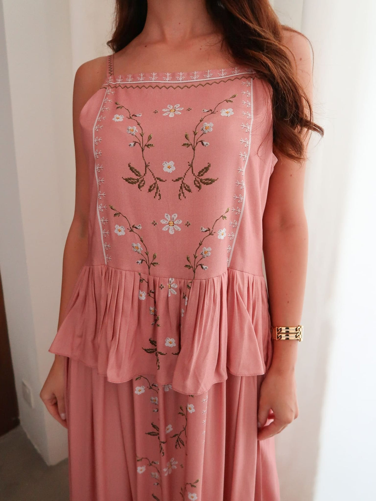 XAYWEAR Roisen Pink Long Dress