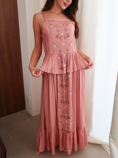 XAYWEAR Roisen Pink Long Dress