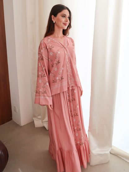 XAYWEAR Roisen Pink Long Dress
