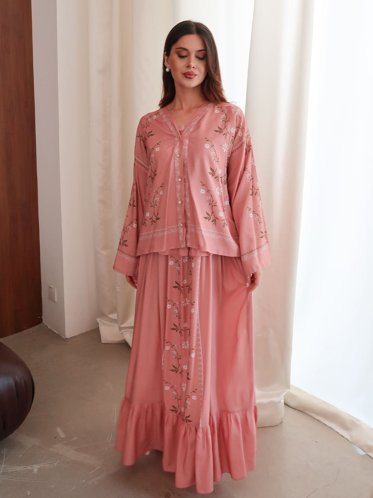 XAYWEAR Roisen Pink Long Dress