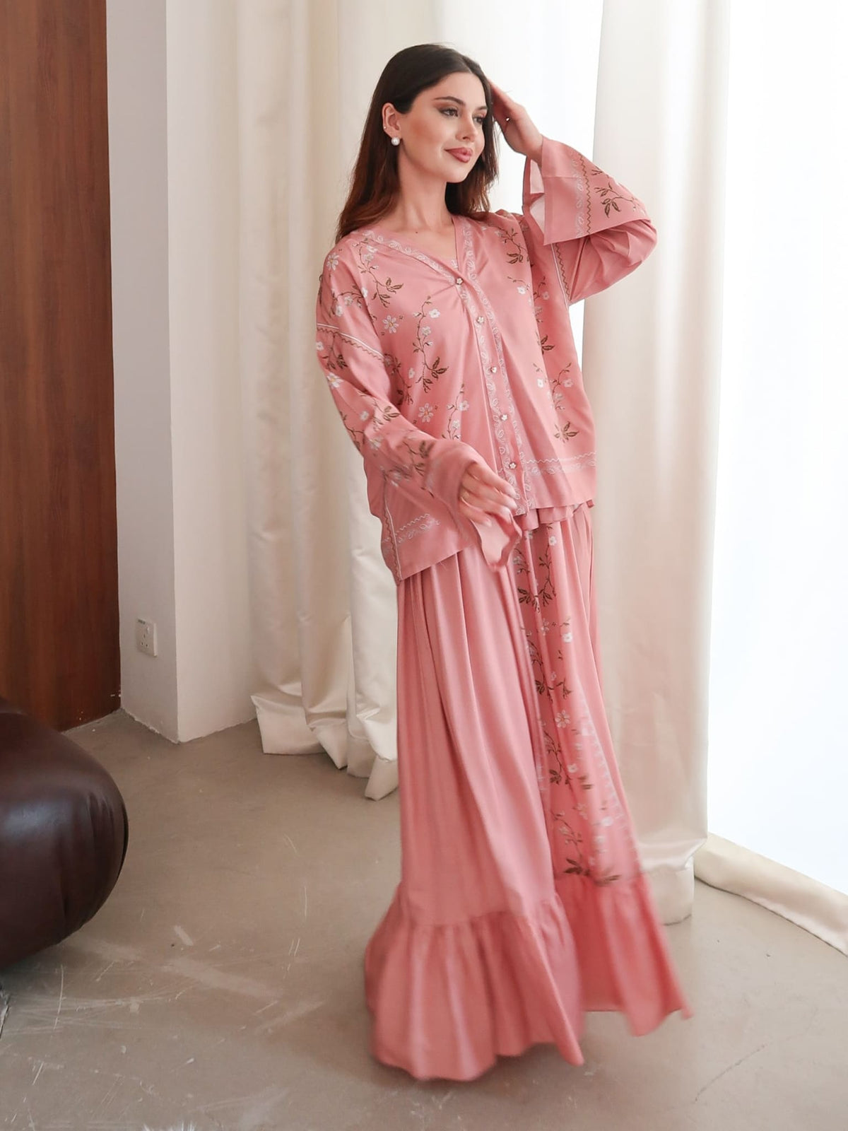 XAYWEAR Roisen Pink Long Dress