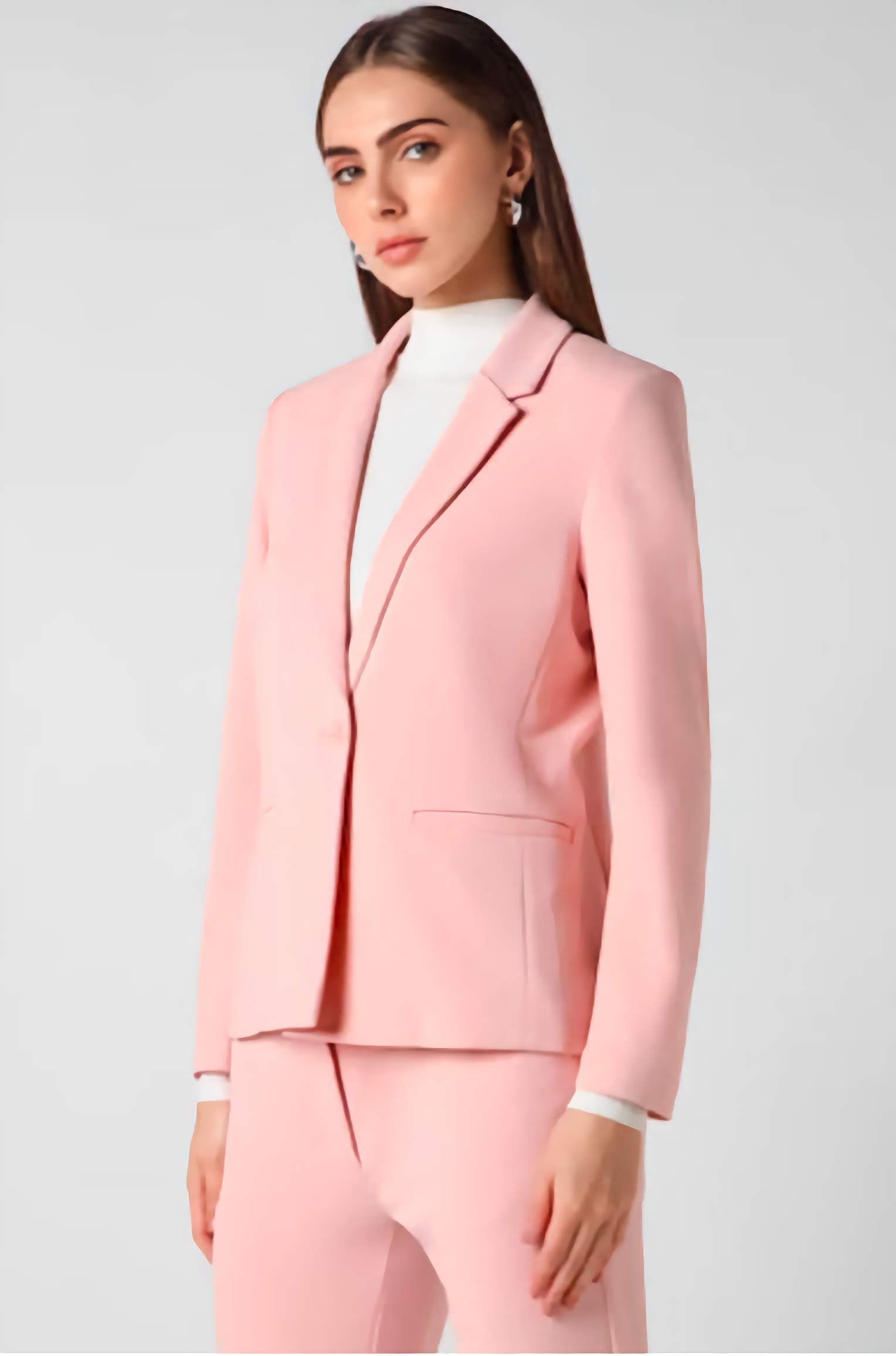 XAYWEAR pink suit set for women formal wear with tailored blazer and matching pants